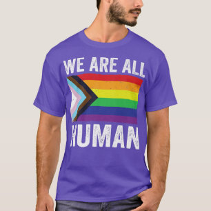 Vi är alla mänskliga Priden i månaden, det svarta T Shirt