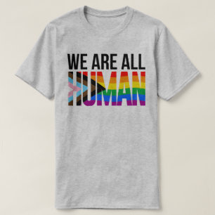 Vi är alla mänskliga t shirt