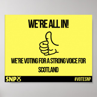 Vi är alla på - SNP Poster