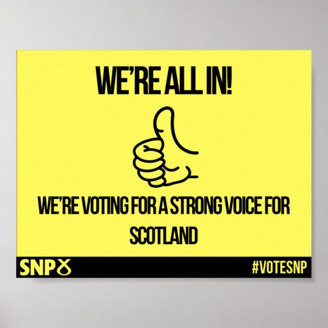 Vi är alla på - SNP Poster (Framsidan)