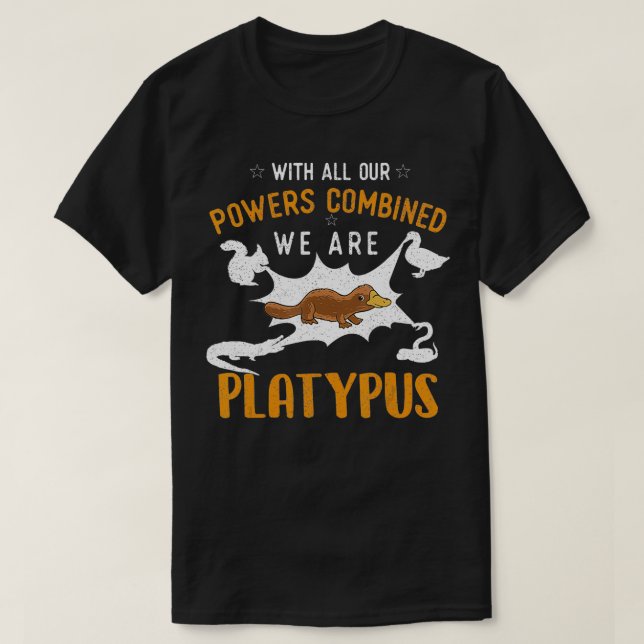 Vi är alla platypus - marina biologer Sea Animal T Shirt (Design framsida)