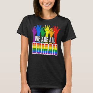 Vi är alla Pridet Ally Lgbtq Gay rights. T Shirt