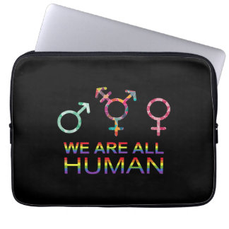 Vi är alla symboler för Gender av humant LGB Laptop Fodral