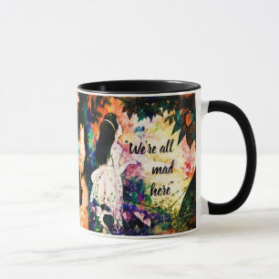Vi är alla tokiga här Alice i underland Mugg
