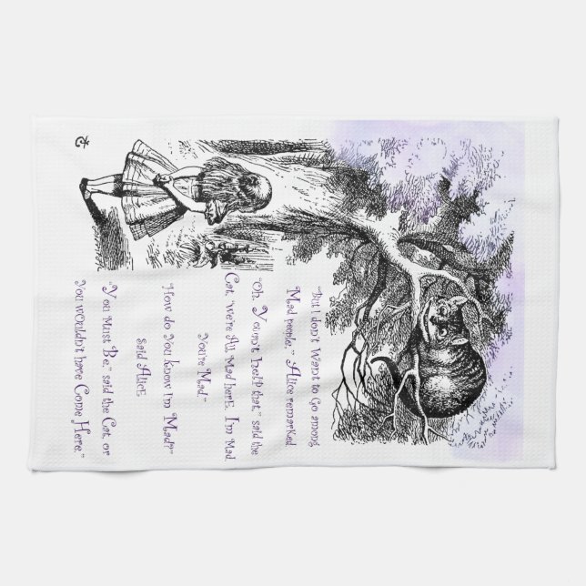 Vi är alla tokiga här kökshandduk (Horisontell)