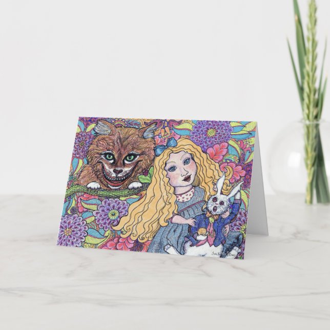 Vi är alla tokiga här! kort för hälsning 5x7 (Framsida)