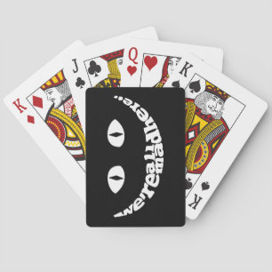 Vi är alla tokiga leka här kort spelkort