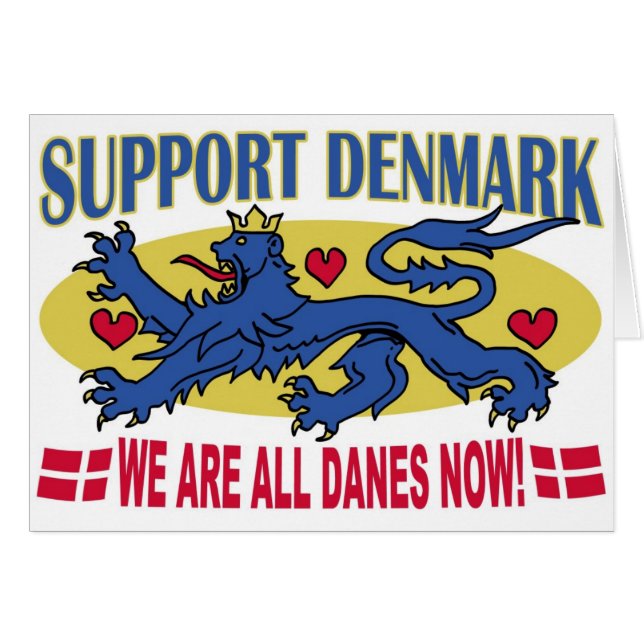Vi är allt Danmark för danskar nu kort (Framsidan Horizontal)