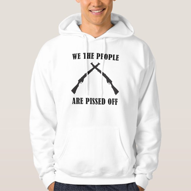 Vi är amerikaner som är rädda för folket hoodie (Framsida)
