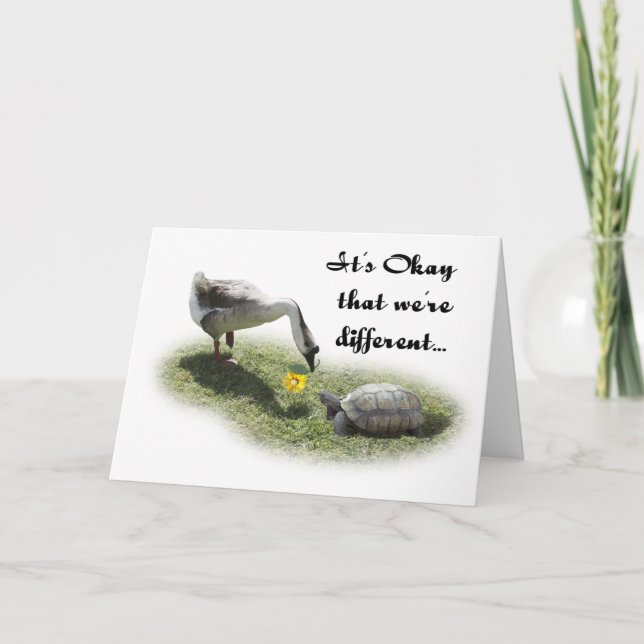 Vi är annorlunda.. kort (Framsida)