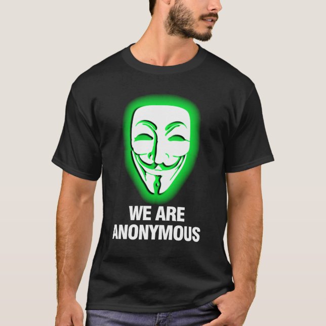 VI ÄR ANONYMA. (GRÖNT) TEE (Framsida)