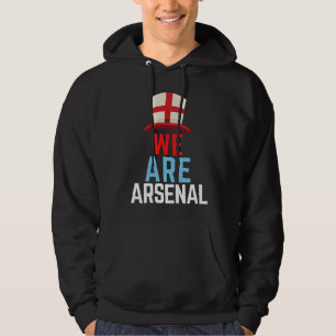 Vi är Arsenal England Flagga Sports Hoodie
