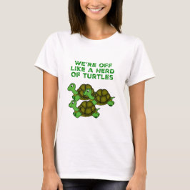 Vi är av som en Turtles-luddig design T Shirt