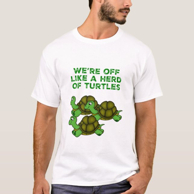 Vi är av som en Turtles-luddig design T Shirt (Framsida)