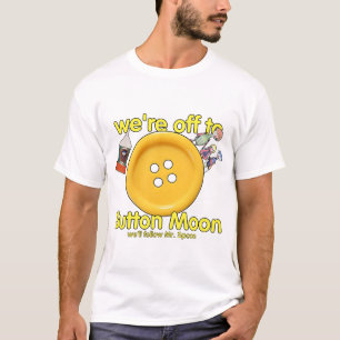 "Vi är av till Button Måne" - Retro TV Nostalgia T Shirt