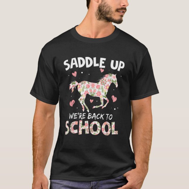 Vi är Back to school Coola Horse Riding T Shirt (Framsida)