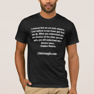 vi är båda ateister t-shirt