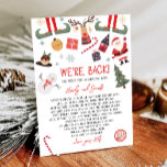 Vi är bakre Elves Arrival Brev Hej jul Inbjudningar<br><div class="desc">♥ Den här söta Elf Brev är ett perfekt till din magiska jul!</div>