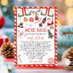 Vi är bakre Elves Arrival Brev Hej jul Inbjudningar<br><div class="desc">♥ Den här söta Elf Brev är ett perfekt till din magiska jul!</div>