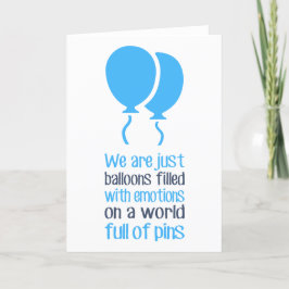 Vi är bara ballonger tack kort