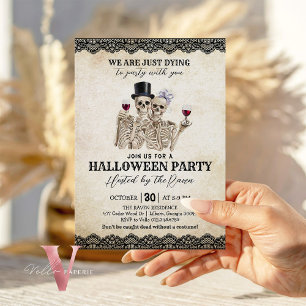 Vi är bara ivriga att festa Familjens Halloween-mi Inbjudningar