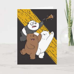 Vi är Bare Bears - Last Pizza Slice Kort