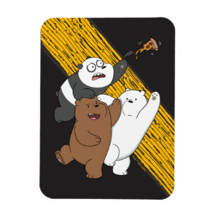 Vi är Bare Bears - Last Pizza Slice Magnet