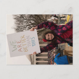 Vi är bättre än detta vykort