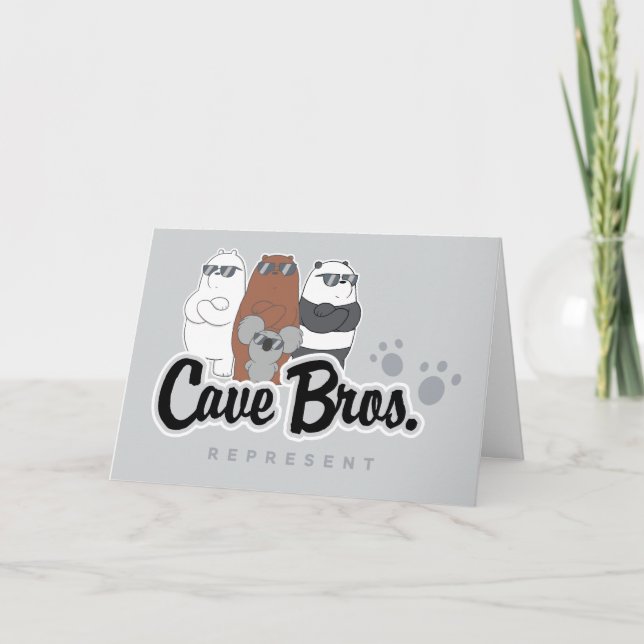 Vi är Bears - Cave Bros. Representant Kort (Framsida)