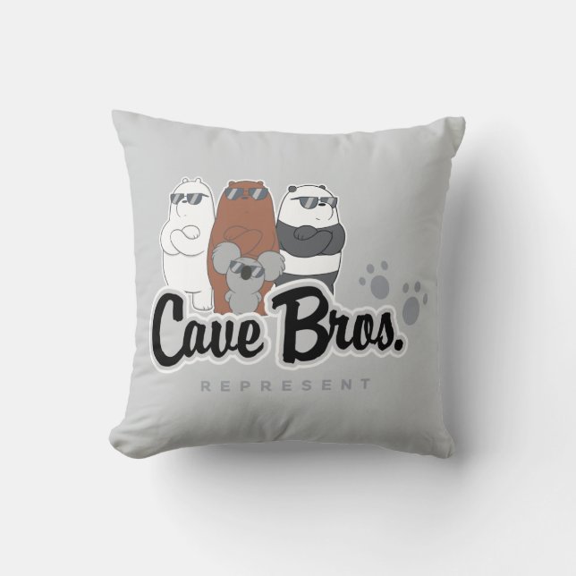 Vi är Bears - Cave Bros. Representant Kudde (Framsida)