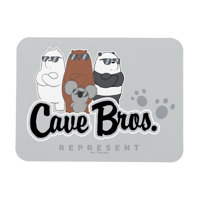 Vi är Bears - Cave Bros. Representant Magnet (Horisontell)