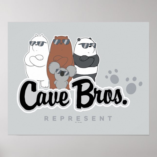 Vi är Bears - Cave Bros. Representant Poster (Framsidan)