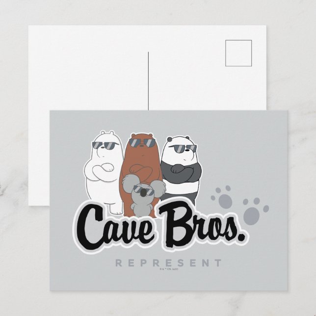 Vi är Bears - Cave Bros. Representant Vykort (Fram/baksida)