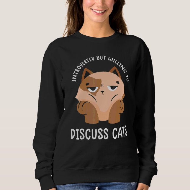Vi är beredda att diskutera Cats Funny Kit T Shirt (Framsida)