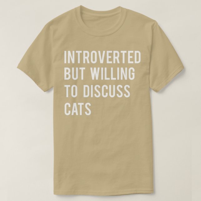 Vi är beredda att diskutera Catshirt ES T Shirt (Design framsida)