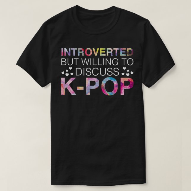 Vi är beredda att diskutera K-Pop Koreas Mu T Shirt (Design framsida)