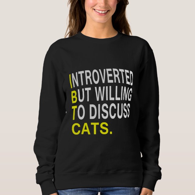 Vi är beredda att diskutera katter t shirt (Framsida)