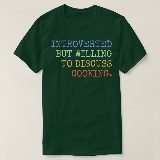 Vi är beredda att diskutera kokning Retro T Shirt (Design framsida)