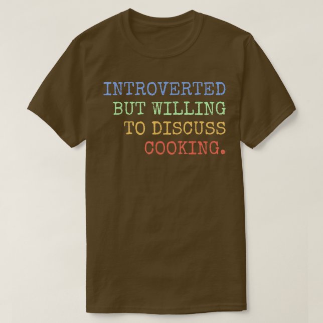 Vi är beredda att diskutera kokning Retro T Shirt (Design framsida)