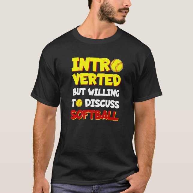 Vi är beredda att diskutera Softball T Shirt (Framsida)