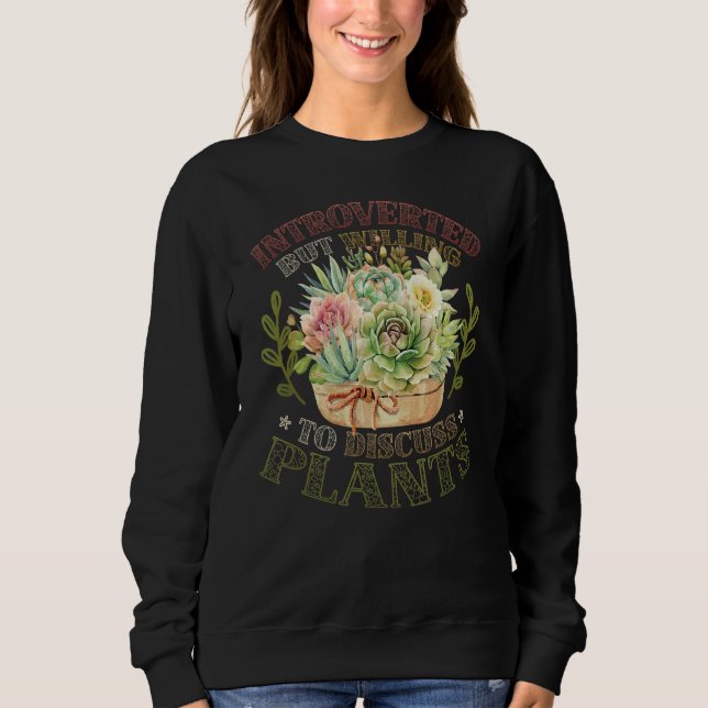 Vi är beredda att diskutera växter t shirt (Framsida)