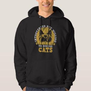 Vi är beredda att diskutera Vintagen för katter i Hoodie