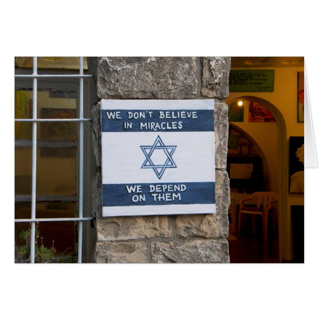 Vi är beroende av Miracles Hälsningskort (Framsidan Horizontal)