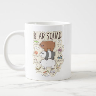 Vi är björnar - Bear Squad Journal-grafik Jumbo Mugg