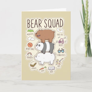 Vi är björnar - Bear Squad Journal-grafik Kort