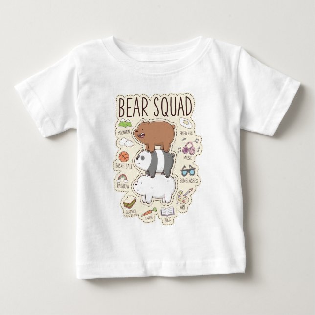 Vi är björnar - Bear Squad Journal-grafik T Shirt (Framsida)