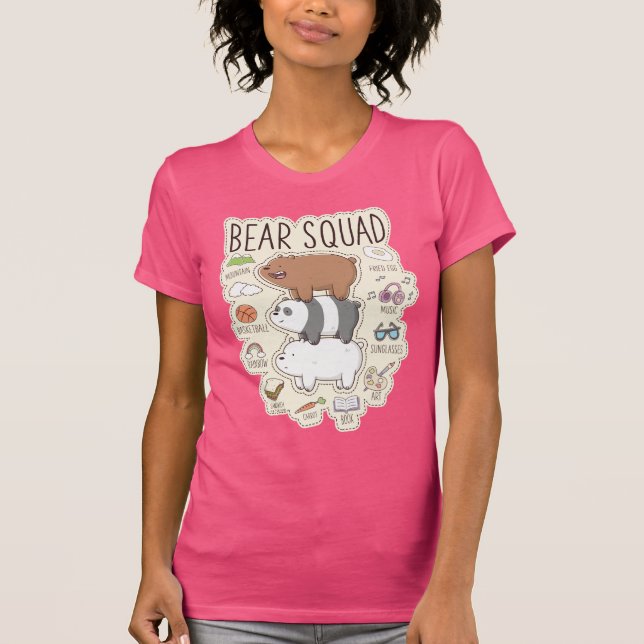 Vi är björnar - Bear Squad Journal-grafik T Shirt (Framsida)
