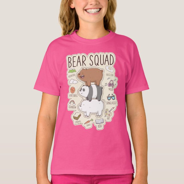 Vi är björnar - Bear Squad Journal-grafik T Shirt (Framsida)