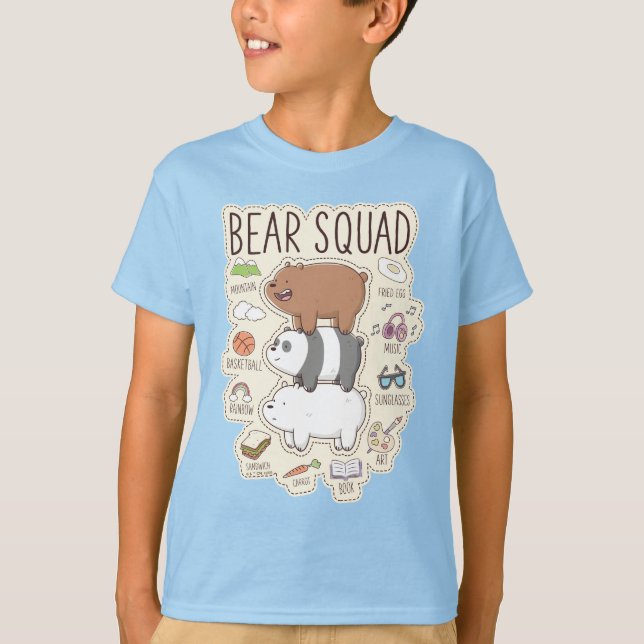 Vi är björnar - Bear Squad Journal-grafik T Shirt (Framsida)