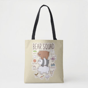 Vi är björnar - Bear Squad Journal-grafik Tygkasse